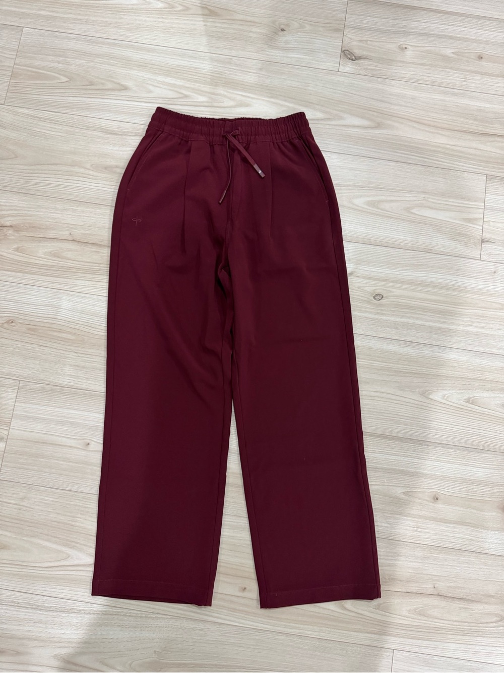 Men's Burgundy Drawstring Joggers